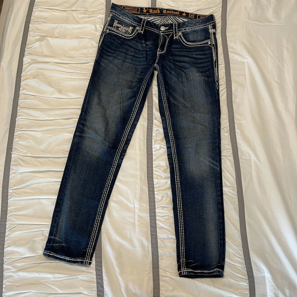 Rock Revival Mid-Rise Boot Stretch Jean
 Women Size 30